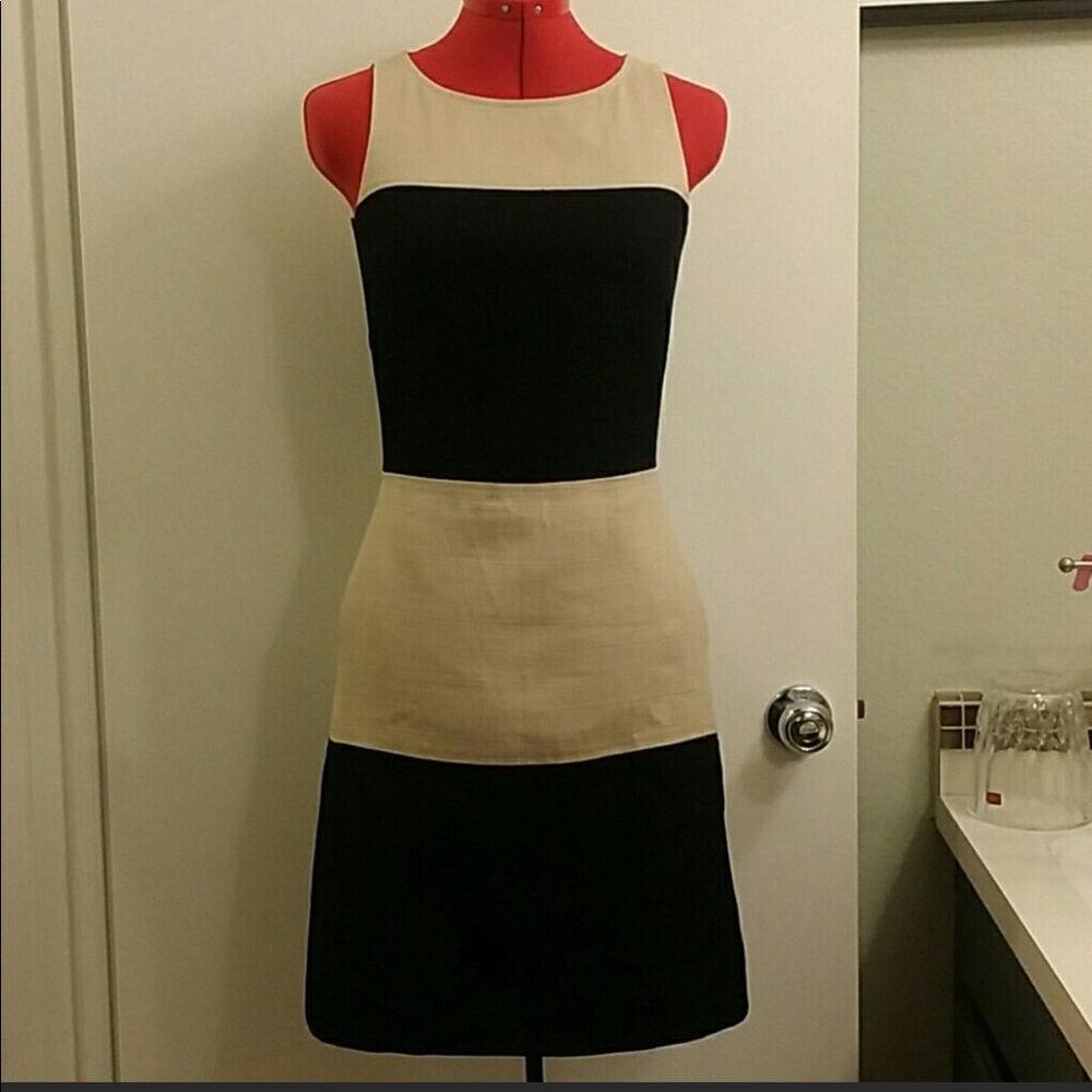 EUC Banana Republic Color Block Dress 2 Tall